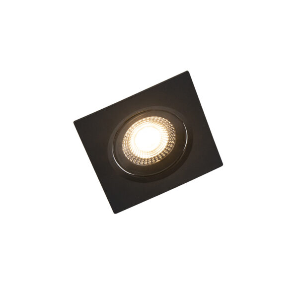 Set van 3 inbouwspots zwart incl. LED 3-staps dimbaar - Miu - Afbeelding 2