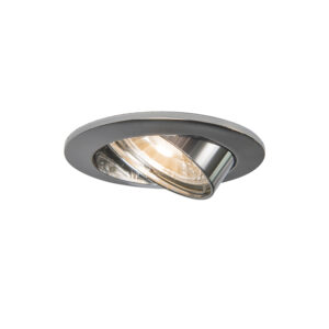 inbouwspots Smart inbouwspot staal kantelbaar incl. Wifi GU10 Edu AluminiumStaal Staal Inbouw spot is er een die in elk interieur tot zijn recht komt. Met deze