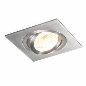 inbouwspots Smart inbouwspot staal incl. WiFi GU10 kantelbaar Lock 1 Aluminium Staal Deze vierkante past volledig in een moderne omgeving hij staat leuk de hal