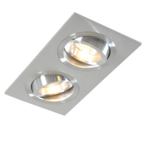 inbouwspots Smart inbouwspot staal incl. 2 WiFi GU10 kantelbaar Lock Aluminium Staal Deze past volledig in een moderne omgeving hij staat leuk de hal of Met van
