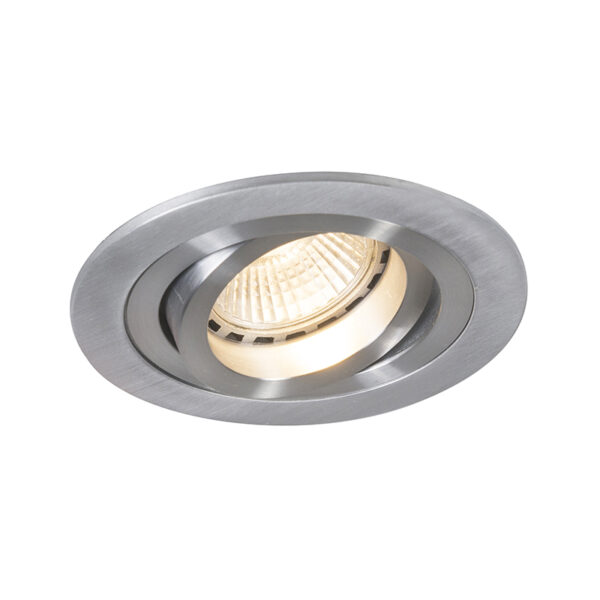 inbouwspots Smart moderne inbouwspot staal incl. Wifi GU10 lichtbron Rondoo Aluminium Staal Op zoek naar de perfecte die in elk interieur Ga voor deze smart