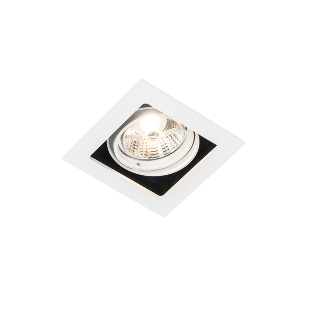 inbouwspots Vierkante inbouwspot wit verstelbaar Artemis 70 Aluminium Wit De is een tijdloze perfect voor functioneel licht in de keuken of woonkamer. Ook hal