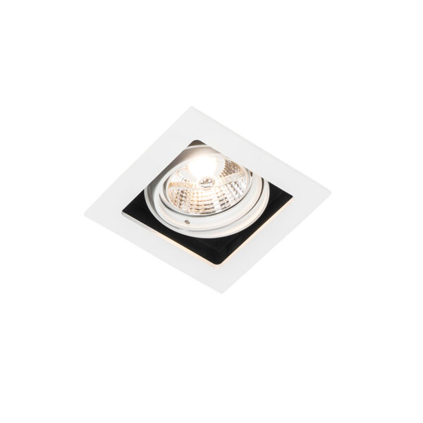 inbouwspots Vierkante inbouwspot wit verstelbaar Artemis 70 Aluminium Wit De is een tijdloze perfect voor functioneel licht in de keuken of woonkamer. Ook hal
