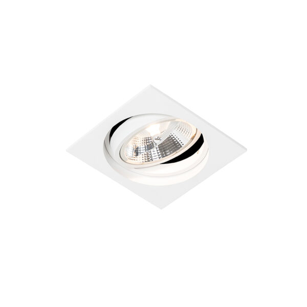inbouwspots Vierkante inbouwspot wit verstelbaar Chuck 111 Aluminium Wit Deze mooie en moderne is helemaal verwerkt in het plafond waardoor geheel wordt.