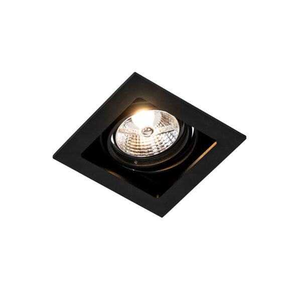 inbouwspots Vierkante inbouwspot zwart verstelbaar Artemis 70 Aluminium Zwart De is een tijdloze perfect voor functioneel licht in de keuken of woonkamer. Ook