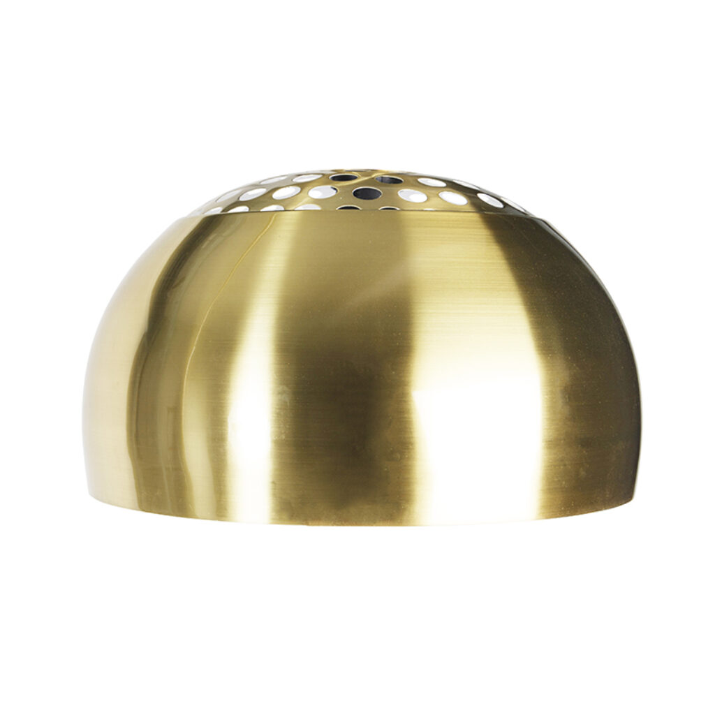 lampenkappen Booglamp XXL kap messing Staal Maak jouw booglamp helemaal modern met deze gave kap. Deze is geschikt om te monteren aan je waarbij zelf de boog en