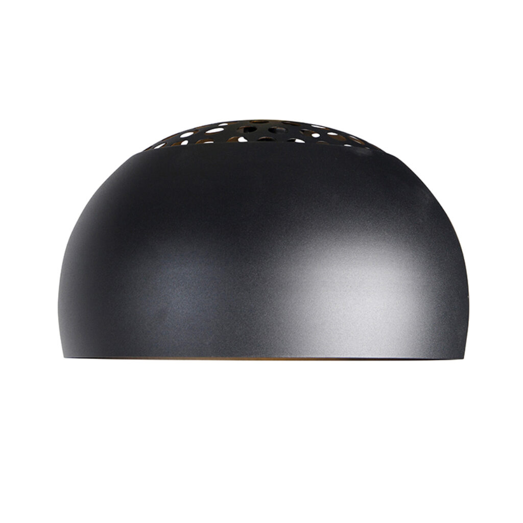 lampenkappen Booglamp XXL kap zwart Staal Zwart Maak jouw booglamp helemaal modern met deze gave zwarte kap. Deze is geschikt om te monteren aan je waarbij zelf