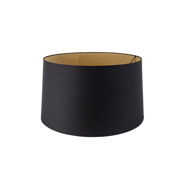 lampenkappen Katoenen lampenkap zwart met gouden binnenkant Katoen Zwart Ben je op zoek naar een klassieke Deze zwarte katoenen heeft wat zorgt voor prachtig
