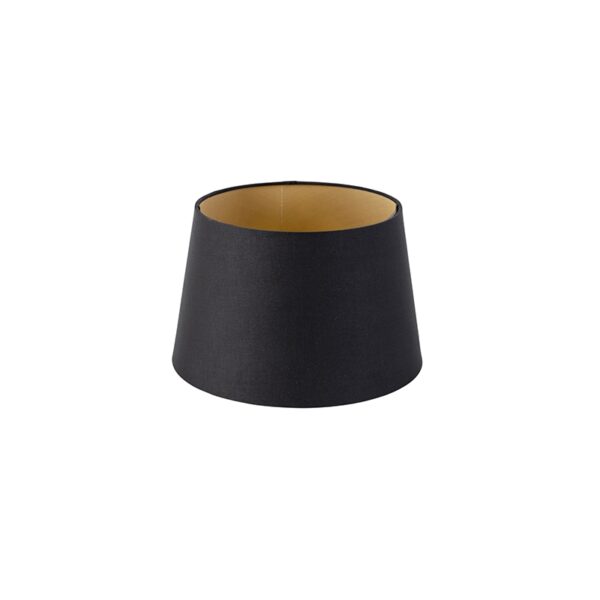 lampenkappen Katoenen lampenkap zwart met gouden binnenkant Stof Zwart Ben je op zoek naar een klassieke Deze zwarte katoenen heeft wat zorgt voor prachtig