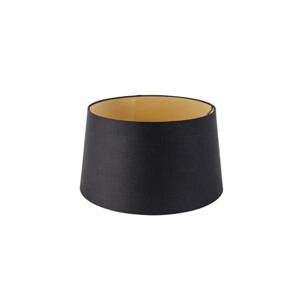 lampenkappen Katoenen lampenkap zwart met gouden binnenkant Stof Zwart Ben je op zoek naar een klassieke Deze zwarte katoenen heeft wat zorgt voor prachtig