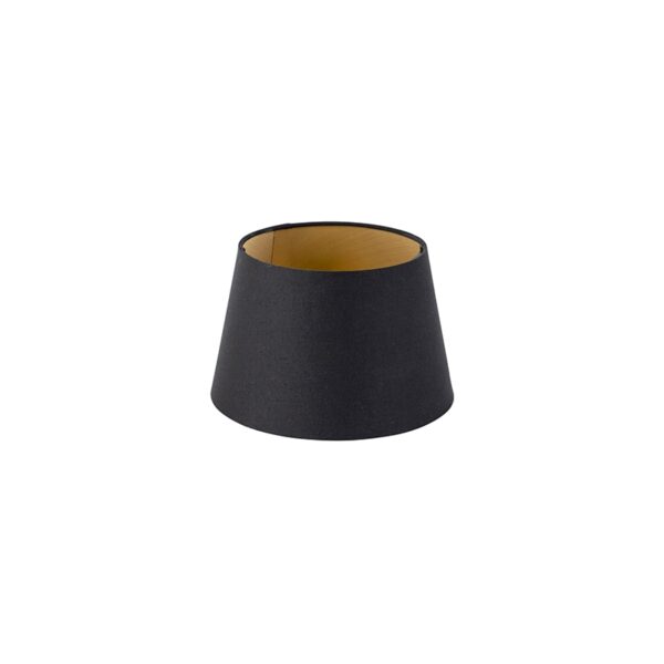 lampenkappen Katoenen lampenkap zwart met gouden binnenkant Stof Zwart Ben je op zoek naar een klassieke Deze zwarte katoenen heeft wat zorgt voor prachtig