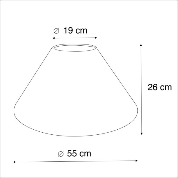 Lampenkap 55/19/26 beige - Afbeelding 3