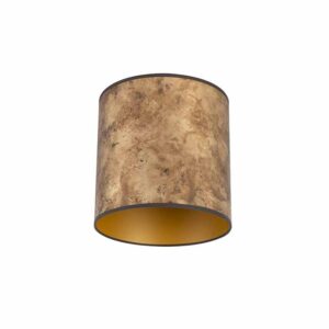lampenkappen Lampenkap brons met gouden binnenkant Kunststof Brons Een elegante lampenkap afgewerkt in een oud bronzen kleur wat zorgt voor gezellig lichteffect
