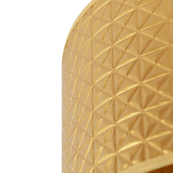 Lampenkap goud 35/35/20 triangle dessin - Afbeelding 2
