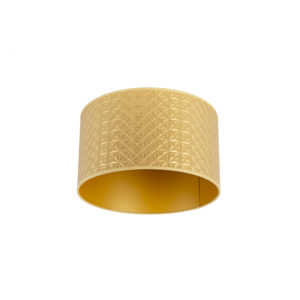 lampenkappen Lampenkap goud triangle dessin Stof Een elegante lampenkap afgewerkt in met gouden binnenkant wat zorgt voor een gezellig lichteffect. Met deze kun
