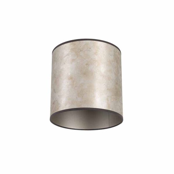lampenkappen Lampenkap zilver Kunststof Grijs Deze lampenkap is erg stoer dankzij de zilveren kleur met bruine effecten afgewerkt in kap. Dat maakt hem geschikt
