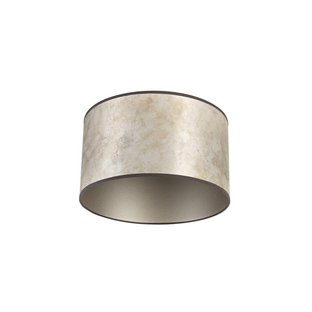 lampenkappen Lampenkap zilver Kunststof Zilver Deze lampenkap is erg stoer dankzij de zilveren kleur met bruine effecten afgewerkt in kap. Dat maakt hem
