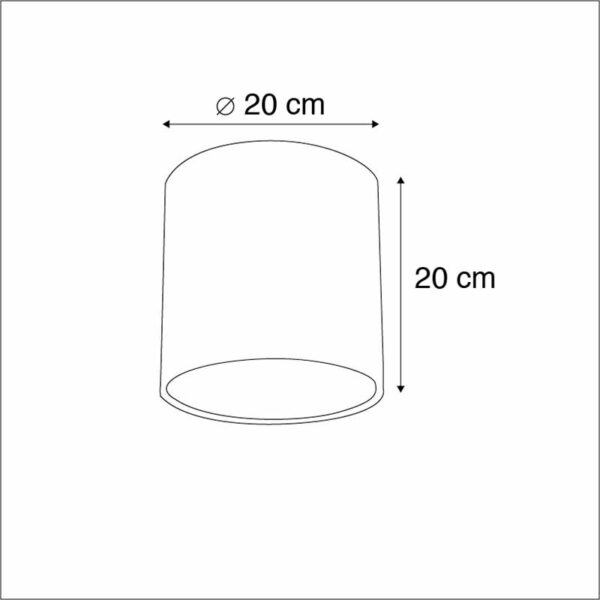 Lampenkap zilver 20/20/20 - Afbeelding 3