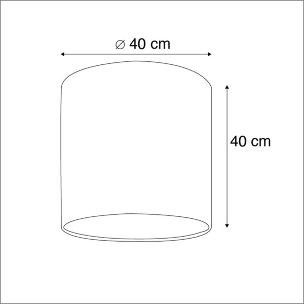 Lampenkap zilver 40/40/40 - Afbeelding 3