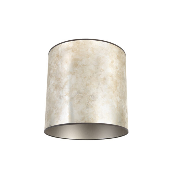 lampenkappen Lampenkap zilver Kunststof Zilver Deze lampenkap is erg stoer dankzij de zilveren kleur met bruine effecten afgewerkt in kap. Dat maakt hem