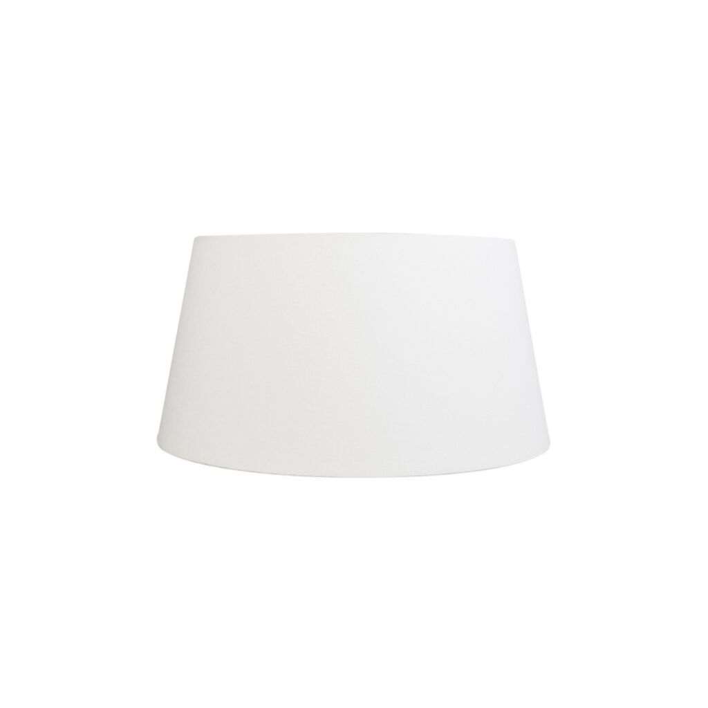lampenkappen Linnen lampenkap creme Stof Deze grote ronde kleurige van het merk QAZQA past op een staande of tafellamp en armaturen met E27 fitting. De is taps