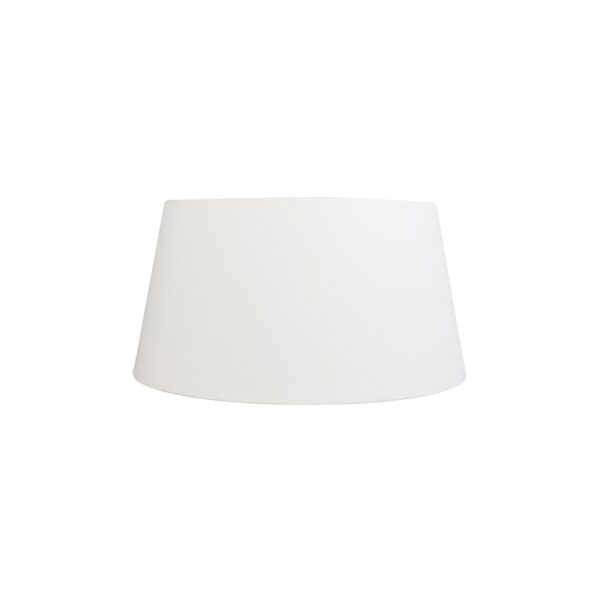 lampenkappen Linnen lampenkap creme Stof Deze grote ronde kleurige van het merk QAZQA past op een staande of tafellamp en armaturen met E27 fitting. De is taps