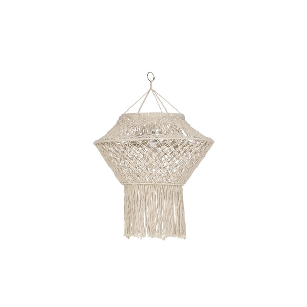 lampenkappen Macrame lampenkap naturel 90 cm Touw Beige Een eyecatcher nodig voor in jouw Ben je op zoek naar een beetje India Dan is deze kap echt wat Hij
