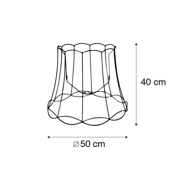 Metalen lampenkap zwart 50/40 - Granny Frame - Afbeelding 3