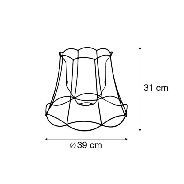 Metalen lampenkap zwart 40/31 - Granny Frame - Afbeelding 3