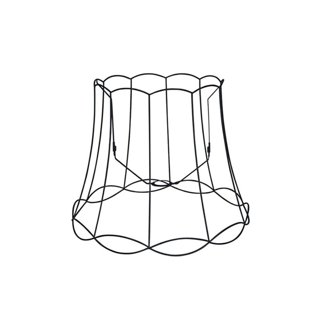 lampenkappen Metalen lampenkap zwart Granny Frame Metaal Zwart Authentiek in een nieuw jasje. Deze prachtige kap heeft het ontwerp van de oude je oma maar dan