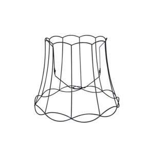 lampenkappen Metalen lampenkap zwart Granny Frame Metaal Zwart Authentiek in een nieuw jasje. Deze prachtige kap heeft het ontwerp van de oude je oma maar dan