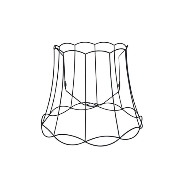 lampenkappen Metalen lampenkap zwart Granny Frame Metaal Zwart Authentiek in een nieuw jasje. Deze prachtige kap heeft het ontwerp van de oude je oma maar dan