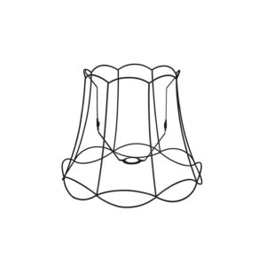 lampenkappen Metalen lampenkap zwart Granny Frame Metaal Zwart Authentiek in een nieuw jasje. Deze prachtige kap heeft het ontwerp van de oude je oma maar dan