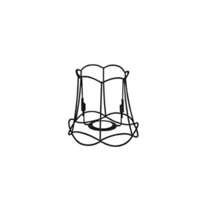 lampenkappen Metalen lampenkap zwart Granny Frame Metaal Zwart Authentiek in een nieuw jasje. Deze prachtige kap heeft het ontwerp van de oude je oma maar dan