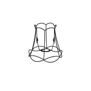 lampenkappen Metalen lampenkap zwart Granny Frame Metaal Zwart Authentiek in een nieuw jasje. Deze prachtige kap heeft het ontwerp van de oude je oma maar dan