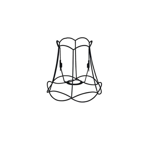 lampenkappen Metalen lampenkap zwart Granny Frame Metaal Zwart Authentiek in een nieuw jasje. Deze prachtige kap heeft het ontwerp van de oude je oma maar dan