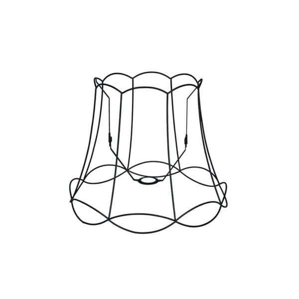 lampenkappen Metalen lampenkap zwart Granny Frame Metaal Zwart Authentiek in een nieuw jasje. Deze prachtige kap heeft het ontwerp van de oude je oma maar dan