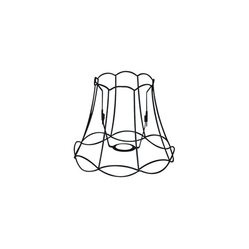 lampenkappen Metalen lampenkap zwart Granny Frame Metaal Zwart Authentiek in een nieuw jasje. Deze prachtige kap heeft het ontwerp van de oude je oma maar dan