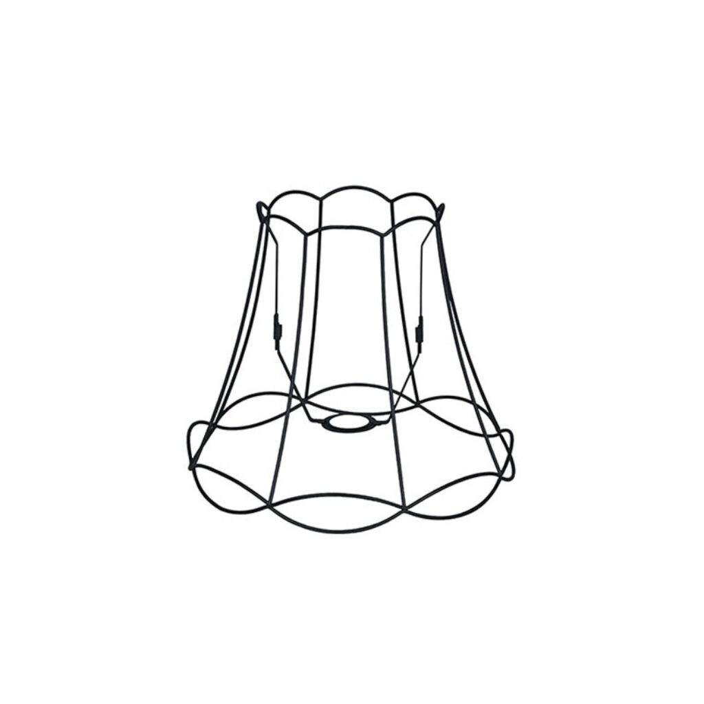 lampenkappen Metalen lampenkap zwart Granny Frame Metaal Zwart Authentiek in een nieuw jasje. Deze prachtige kap heeft het ontwerp van de oude je oma maar dan