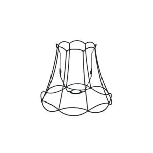 lampenkappen Metalen lampenkap zwart Granny Frame Metaal Zwart Authentiek in een nieuw jasje. Deze prachtige kap heeft het ontwerp van de oude je oma maar dan