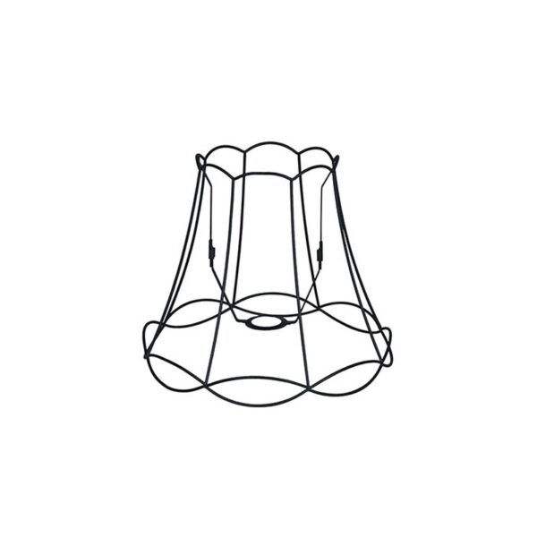 lampenkappen Metalen lampenkap zwart Granny Frame Metaal Zwart Authentiek in een nieuw jasje. Deze prachtige kap heeft het ontwerp van de oude je oma maar dan