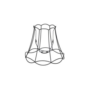 lampenkappen Metalen lampenkap zwart Granny Frame Metaal Zwart Authentiek in een nieuw jasje. Deze prachtige kap heeft het ontwerp van de oude je oma maar dan