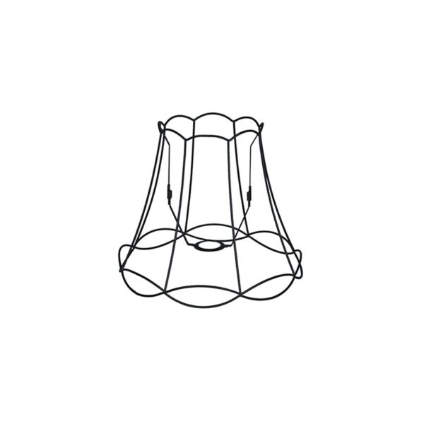 lampenkappen Metalen lampenkap zwart Granny Frame Metaal Zwart Authentiek in een nieuw jasje. Deze prachtige kap heeft het ontwerp van de oude je oma maar dan