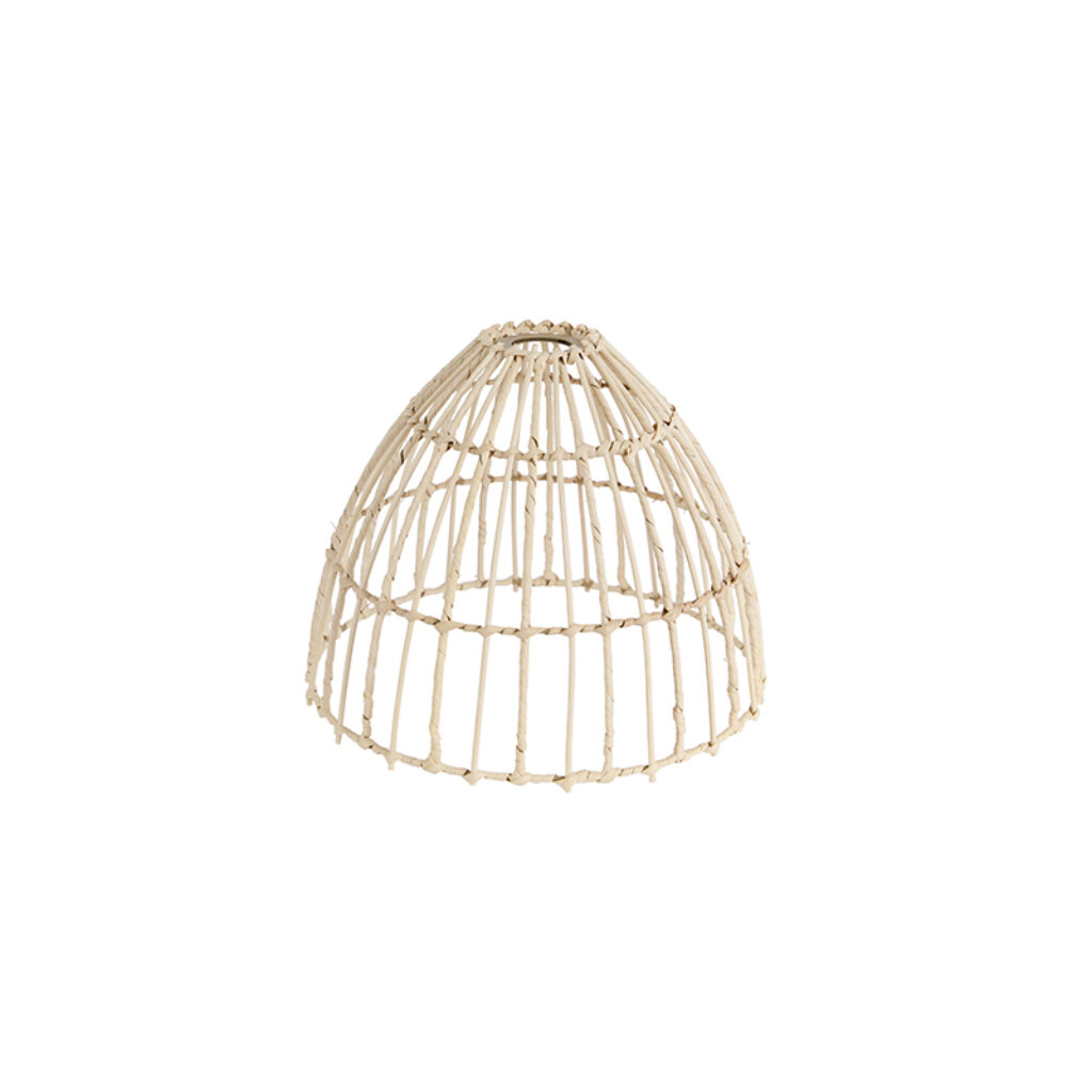 lampenkappen Rotan lampenkap naturel Naturel Haal de natuurlijke sfeer in huis met deze lampenkap. Zijn open structuur zorgt voor een mooi lichteffect ruimte.