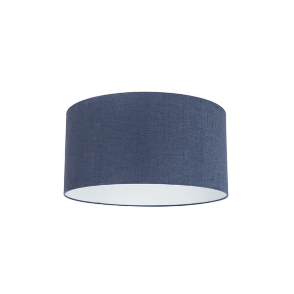 lampenkappen Stoffen lampenkap donkerblauw Stof Blauw Maak je lamp helemaal af met deze donkerblauwe Met kan jouw vloerlamp of hanglamp voorzien van een
