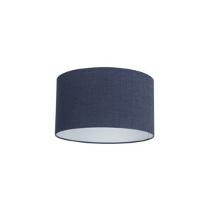 lampenkappen Stoffen lampenkap donkerblauw Stof Blauw Maak je lamp helemaal af met deze donkerblauwe Met kan jouw vloerlamp of hanglamp voorzien van een