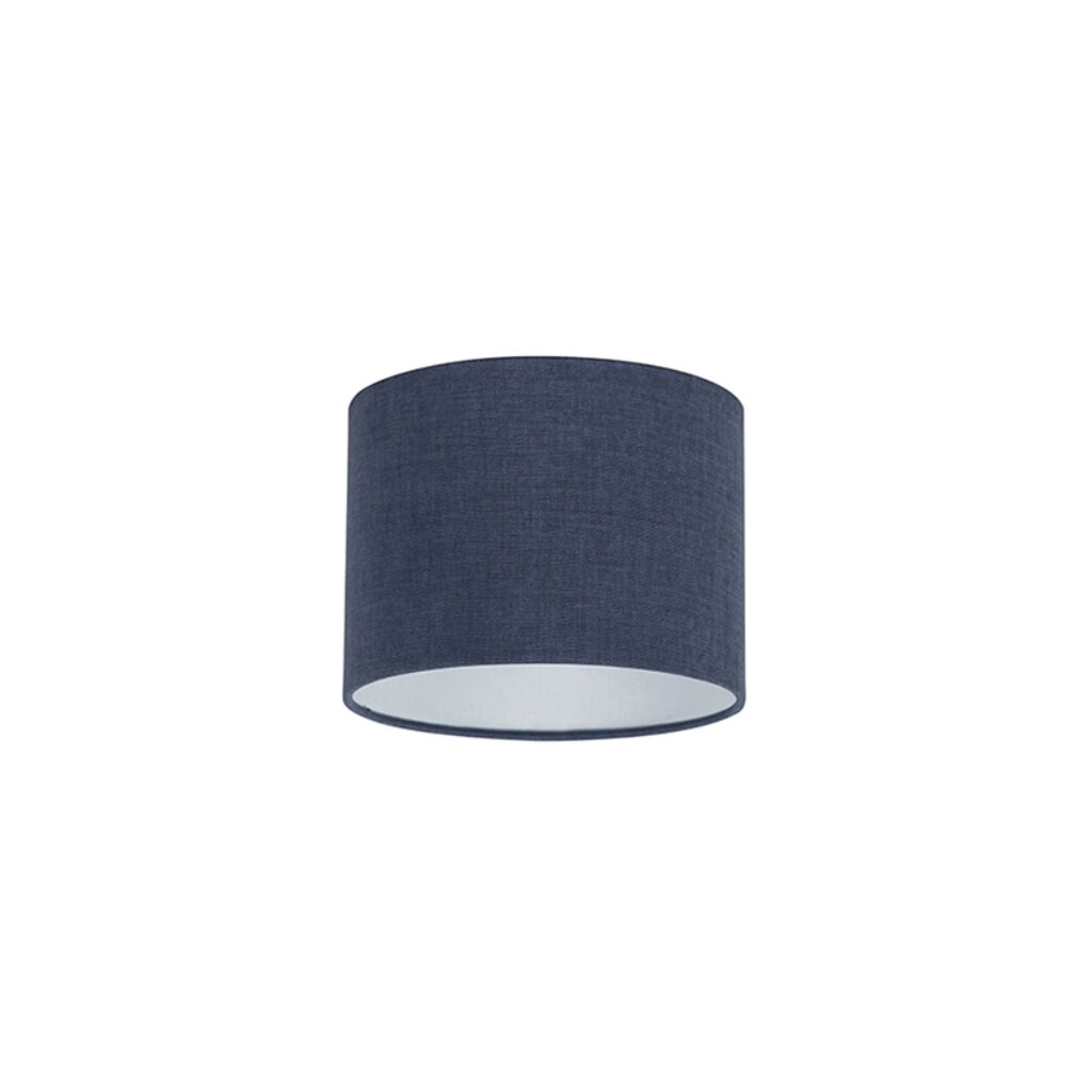 lampenkappen Stoffen lampenkap donkerblauw Stof Blauw Maak je lamp helemaal af met deze donkerblauwe Met kan jouw vloerlamp of hanglamp voorzien van een