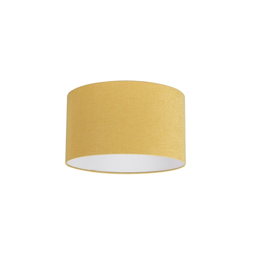 lampenkappen Stoffen lampenkap geel Stof Geel Maak je lamp helemaal af met deze gezellige lichtgele lampenkap. Met kan jouw vloerlamp of hanglamp voorzien van