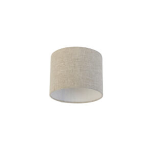 lampenkappen Stoffen lampenkap lichtgrijs Stof Grijs Jouw landelijke interieur maak je pas compleet met een lichtgrijze Deze heeft diameter van 18 cm en hoogte