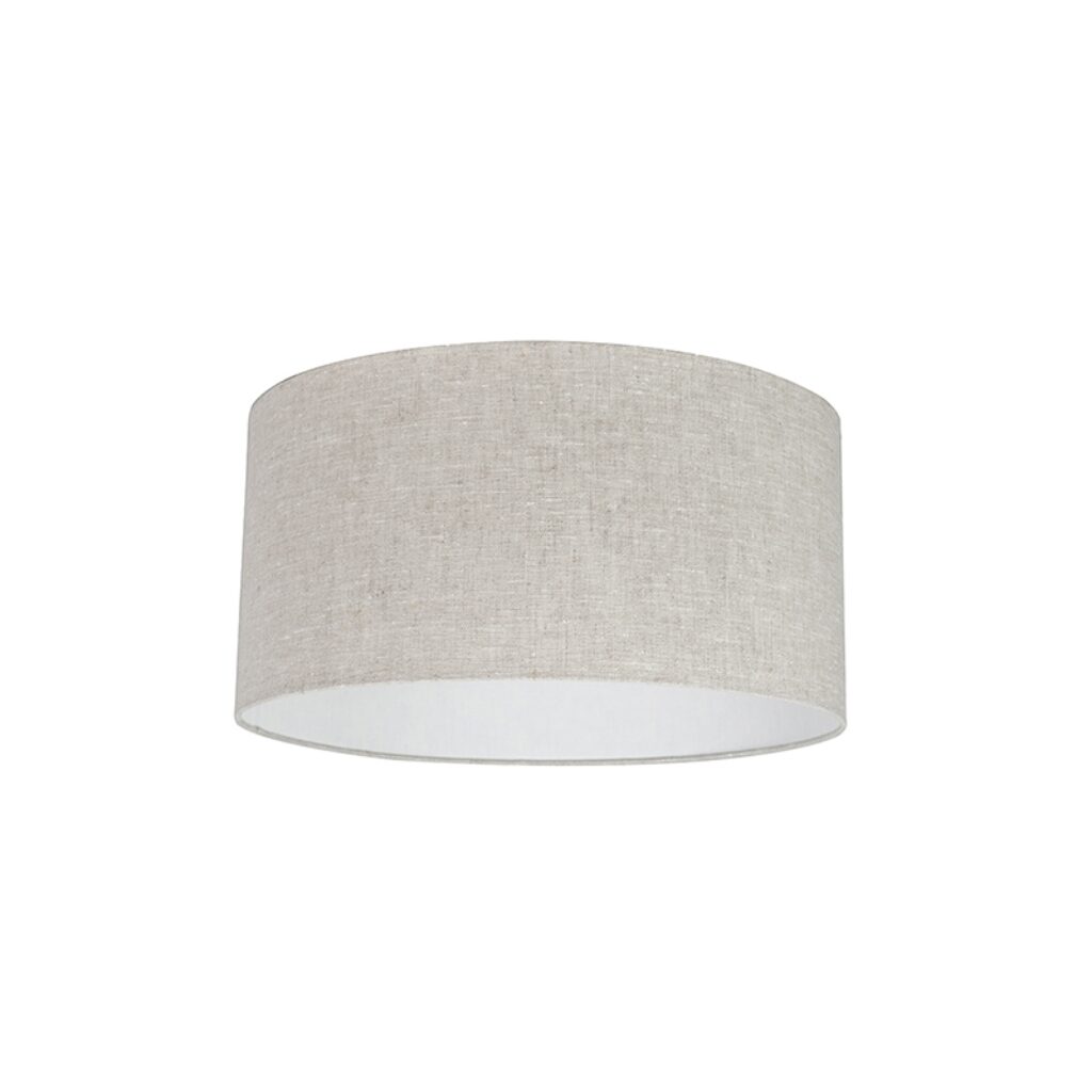 lampenkappen Stoffen lampenkap lichtgrijs Stof Grijs Zorg voor een gezellige sfeer in huis met deze lampenkap. Afgewerkt stof witte binnenkant. Met kan je jouw